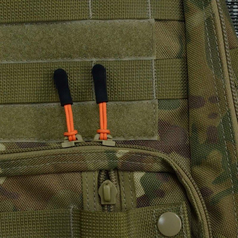 DYZD Durable Zipper Pulls Tab Tags Cord Pulls Zipper Extension Zip Fixer for Backpacks, Jackets, Luggage, Purses, Handbags (10PCS, Orange) - Image 2